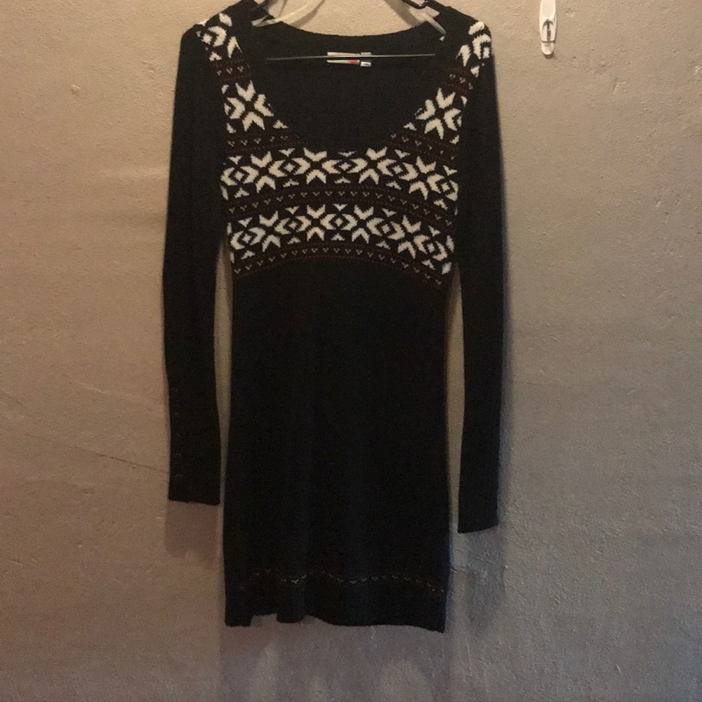 Fair isle sweater dress.